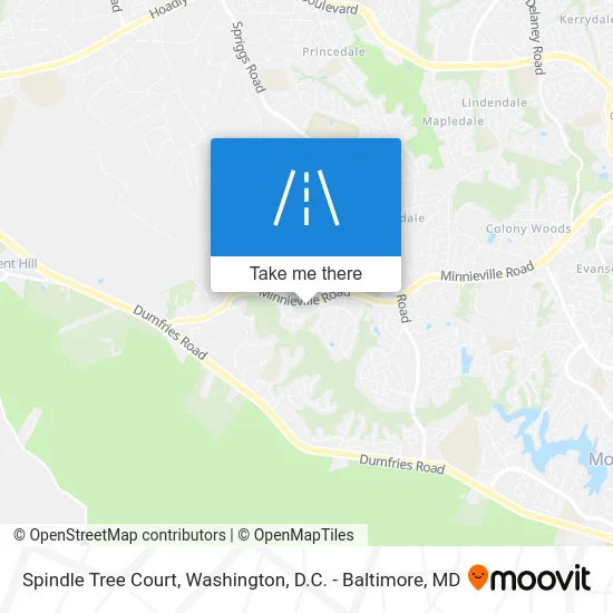 Spindle Tree Court map
