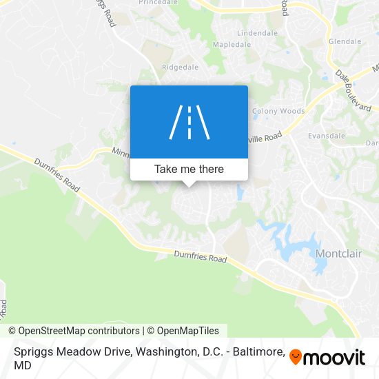 Spriggs Meadow Drive map