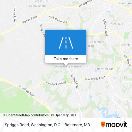 Spriggs Road map