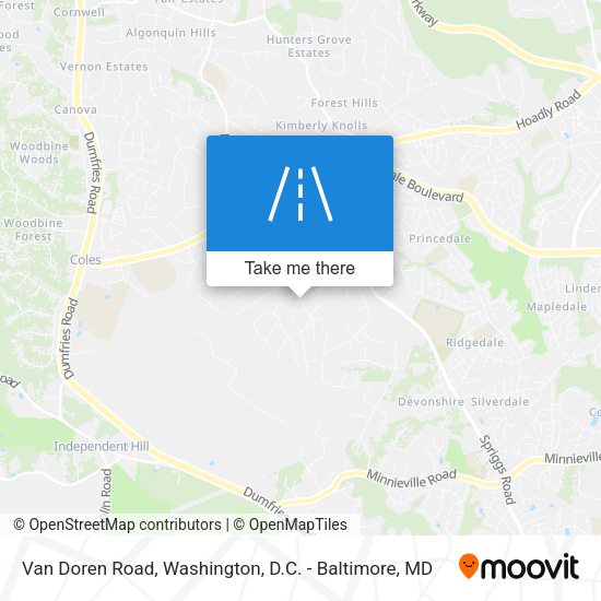 Mapa de Van Doren Road