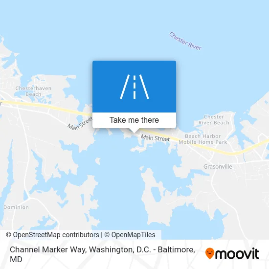 Channel Marker Way map