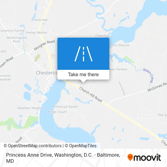 Princess Anne Drive map