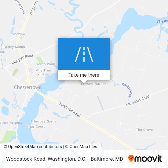 Mapa de Woodstock Road