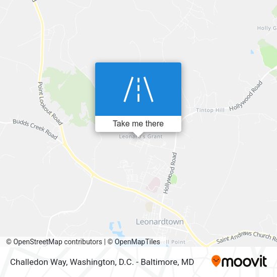 Challedon Way map