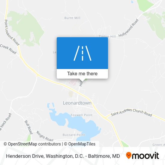 Henderson Drive map