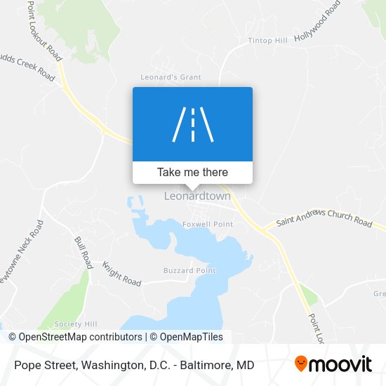 Pope Street map