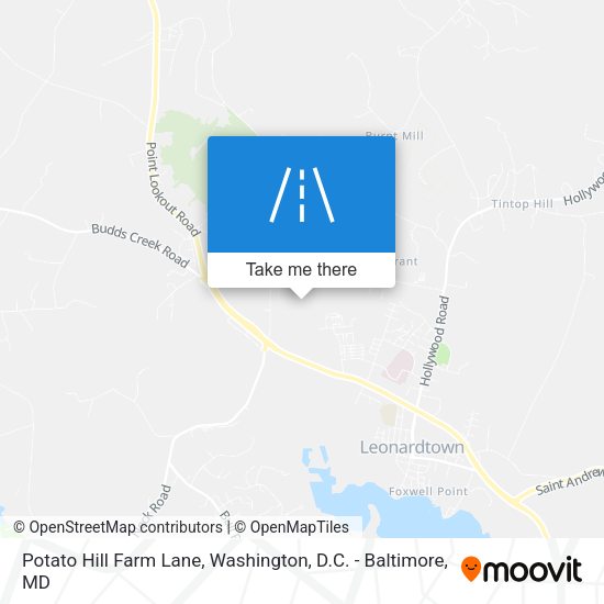 Potato Hill Farm Lane map