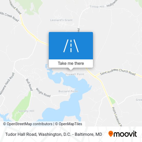 Mapa de Tudor Hall Road