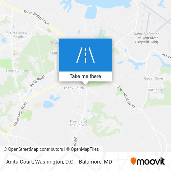 Anita Court map