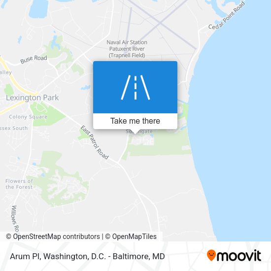 Arum Pl map