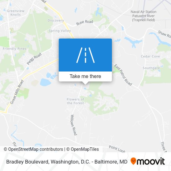 Mapa de Bradley Boulevard
