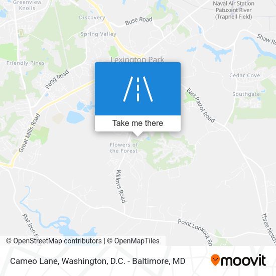 Cameo Lane map