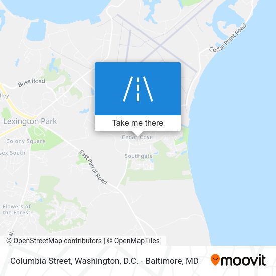Columbia Street map