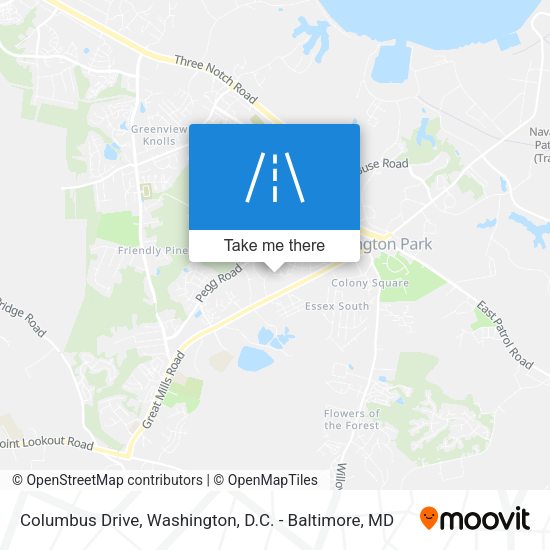Columbus Drive map