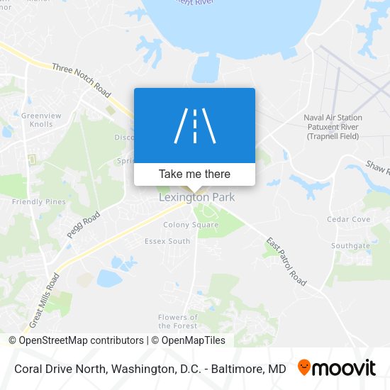 Coral Drive North map
