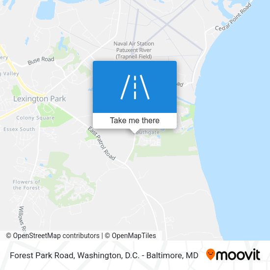 Forest Park Road map