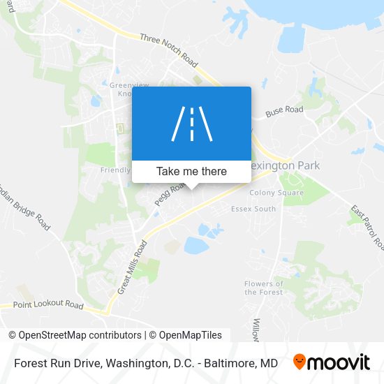 Forest Run Drive map