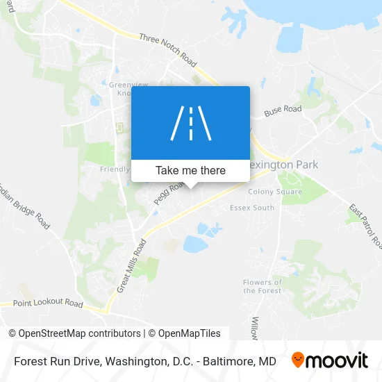 Forest Run Drive map