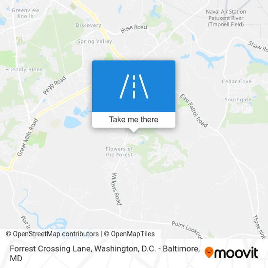 Forrest Crossing Lane map