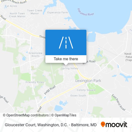 Mapa de Gloucester Court