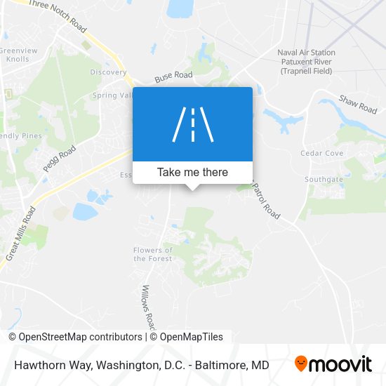 Mapa de Hawthorn Way