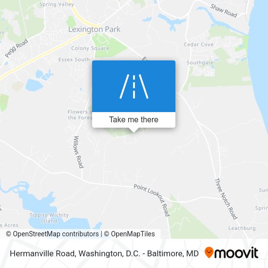 Hermanville Road map