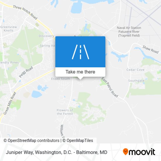 Juniper Way map