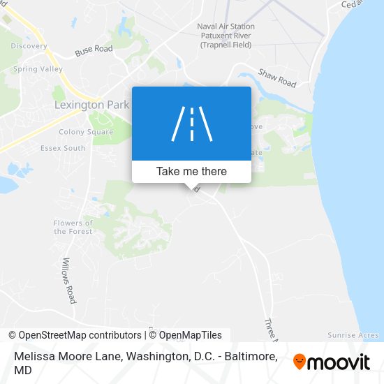 Mapa de Melissa Moore Lane