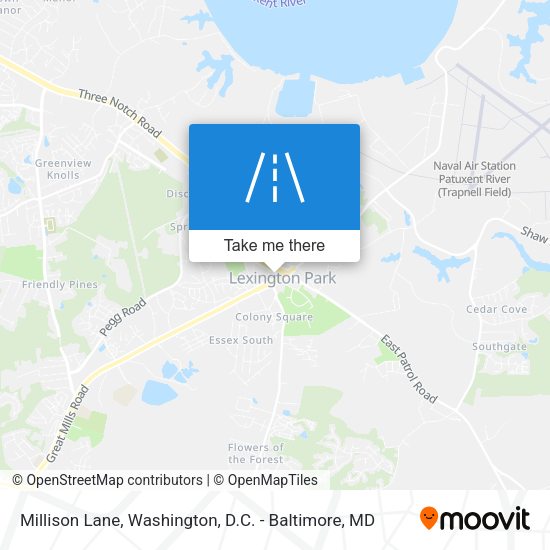 Millison Lane map