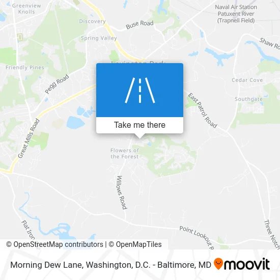 Morning Dew Lane map