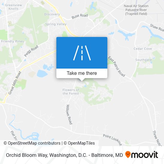 Orchid Bloom Way map