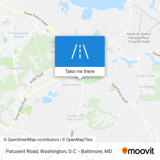 Patuxent Road map