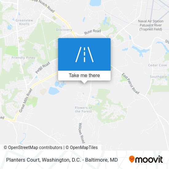Planters Court map