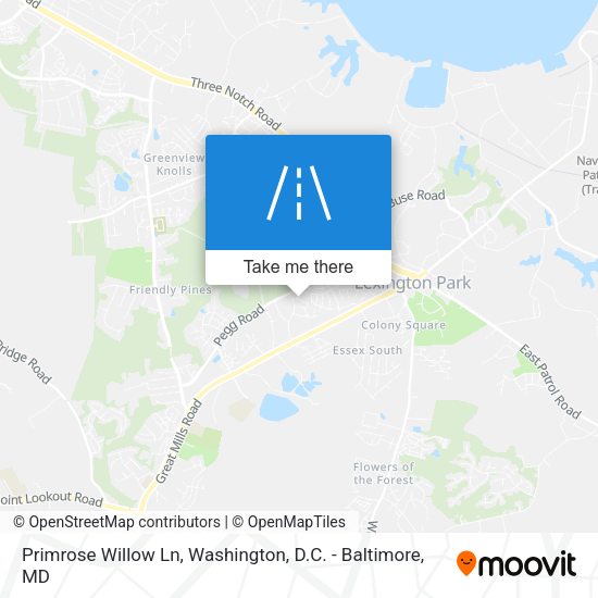 Mapa de Primrose Willow Ln