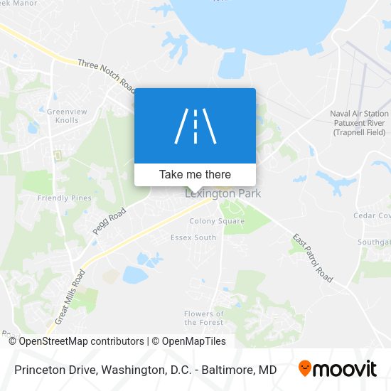 Princeton Drive map