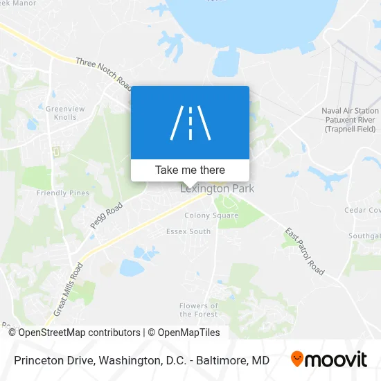 Princeton Drive map