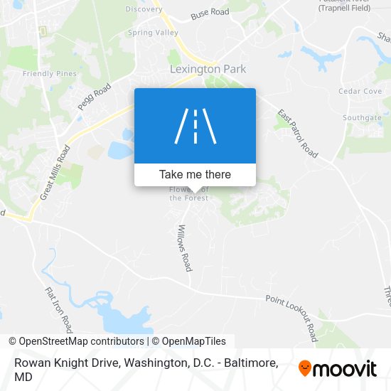 Rowan Knight Drive map