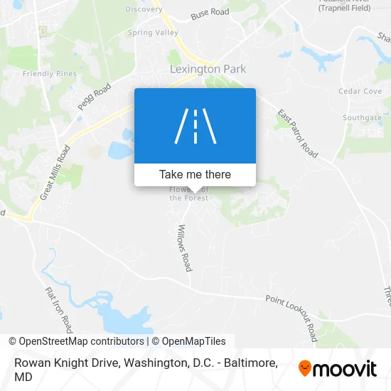 Rowan Knight Drive map
