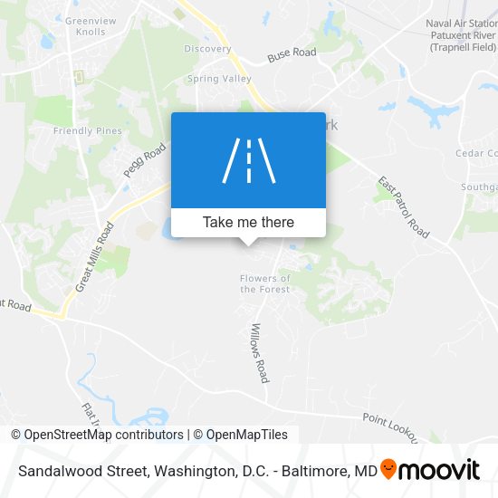 Mapa de Sandalwood Street