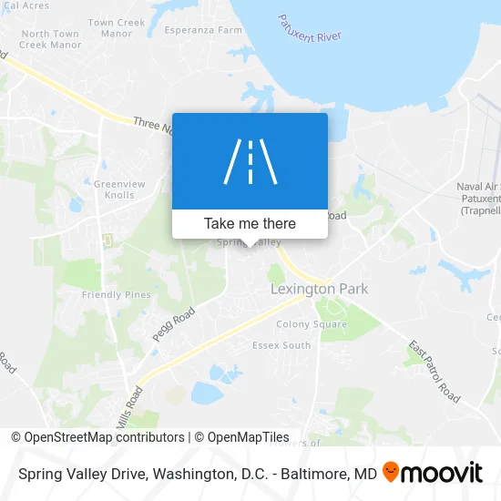 Spring Valley Drive map