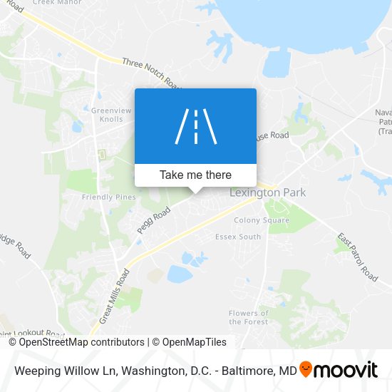 Mapa de Weeping Willow Ln