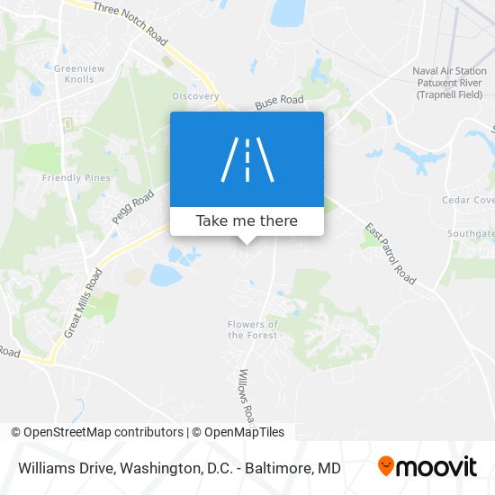 Williams Drive map