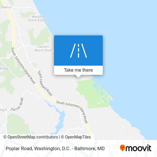 Poplar Road map