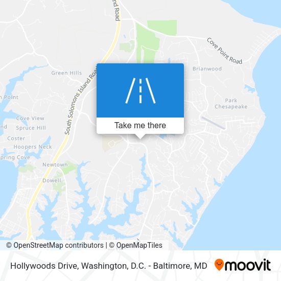 Hollywoods Drive map