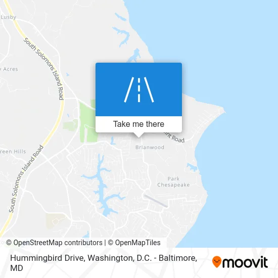 Hummingbird Drive map