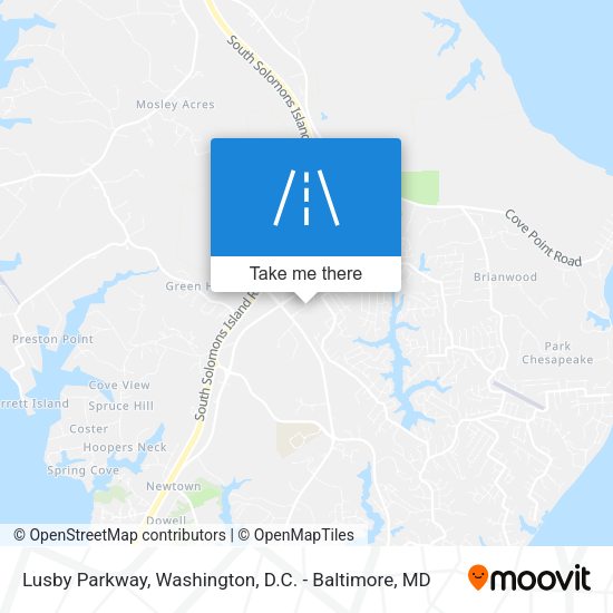 Mapa de Lusby Parkway