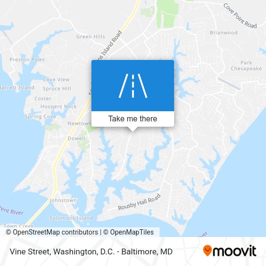 Mapa de Vine Street