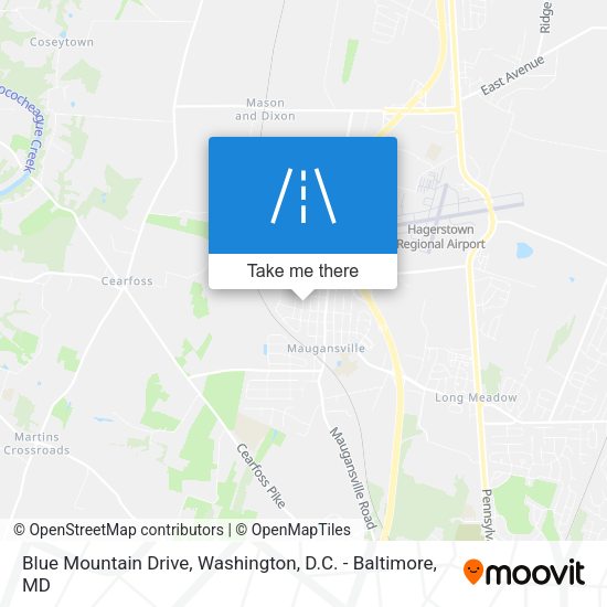 Blue Mountain Drive map
