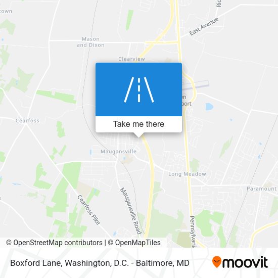 Mapa de Boxford Lane