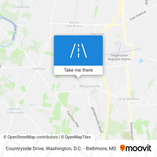 Countryside Drive map